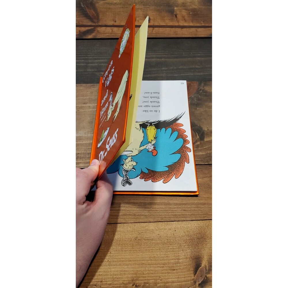 Rare Printing Error Backwards Green Eggs and Ham Party Ed Dr Seuss Hardcover New